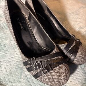 Grey and Black Call It Spring Heels
